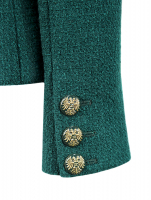 Chanel Dark Green Tweed Jacket