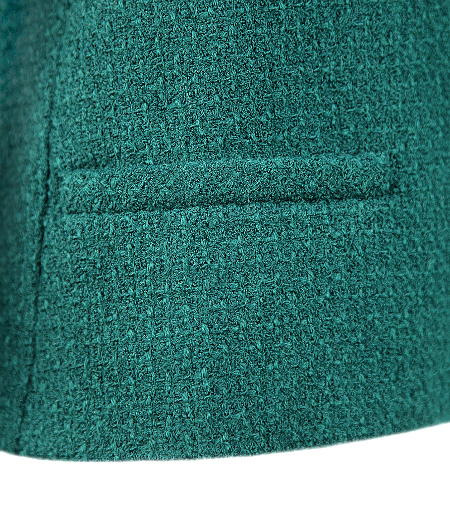 Chanel Dark Green Tweed Jacket