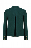 Chanel Dark Green Tweed Jacket
