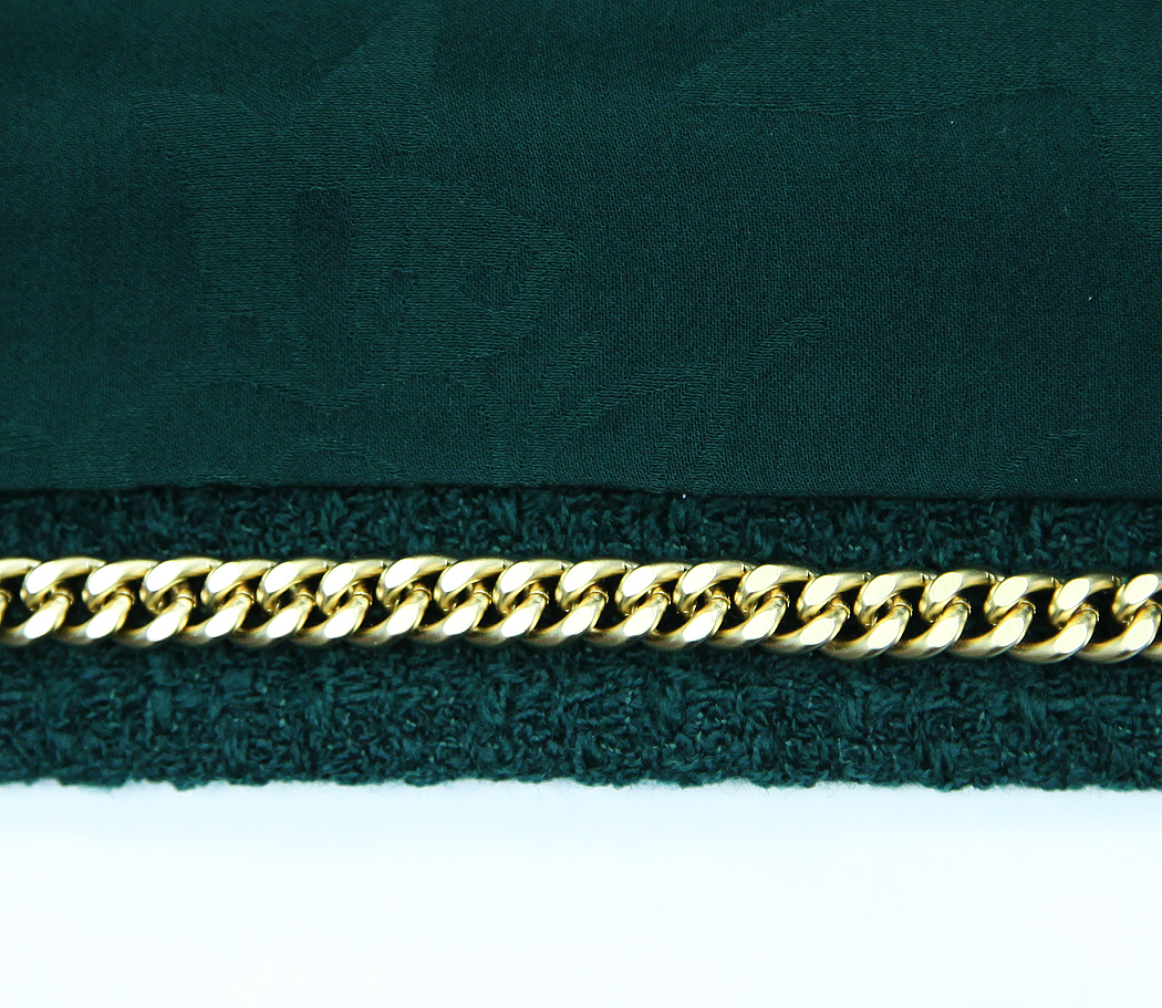 Chanel Dark Green Tweed Jacket