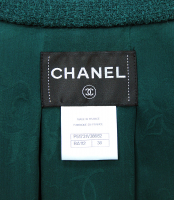 Chanel Dark Green Tweed Jacket