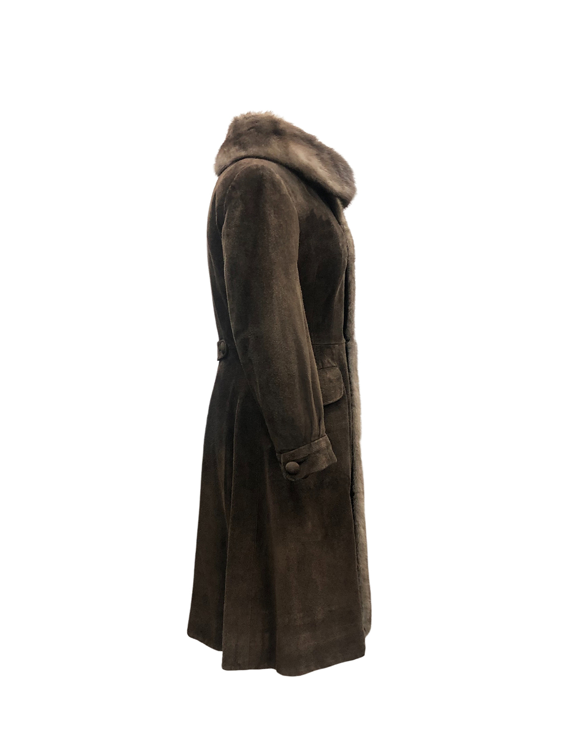 Hermès Brown Suede Coat