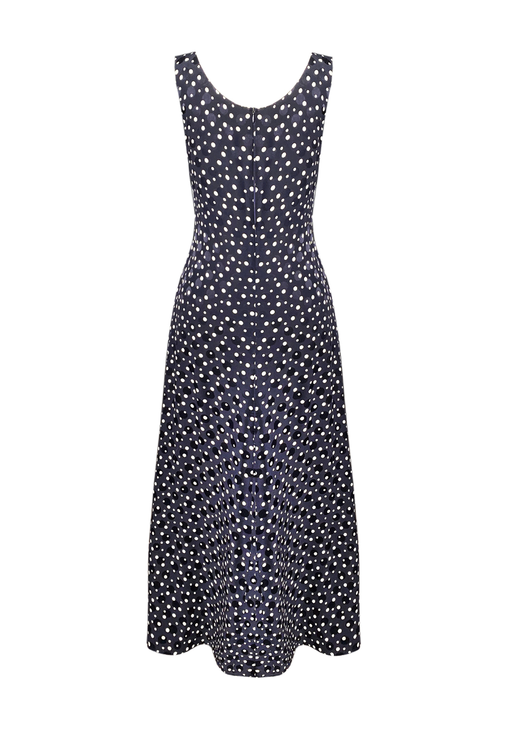 Escada Black Dress With Polka Dots