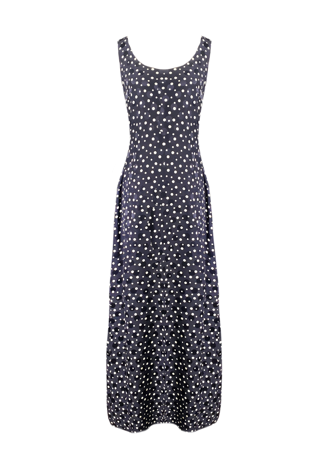 Escada Black Dress With Polka Dots