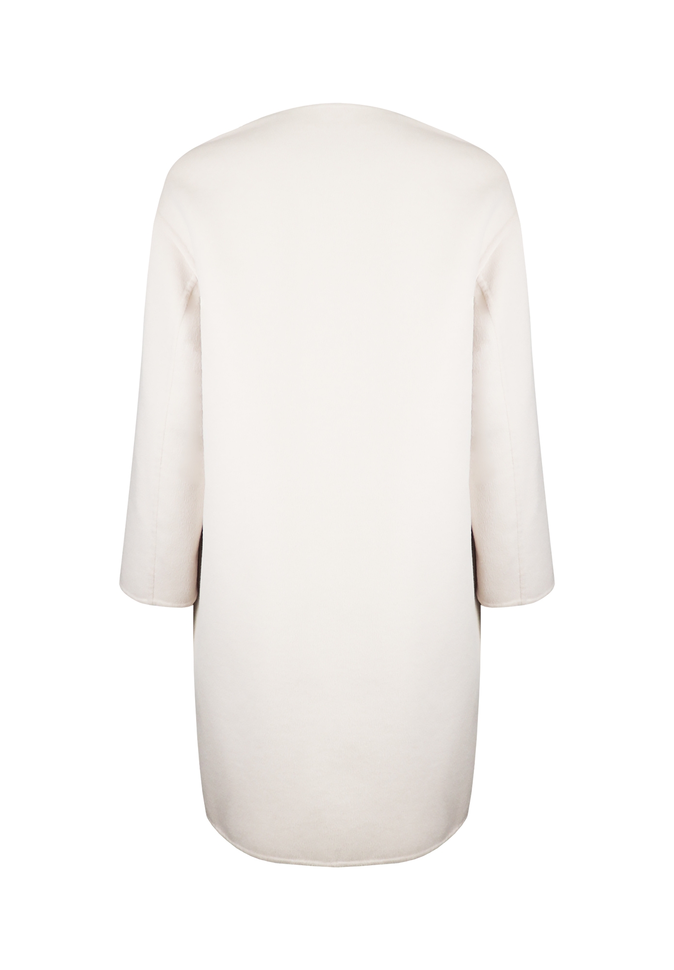 Prada Collarless Wool Coat