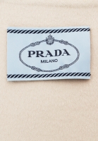 Prada Collarless Wool Coat