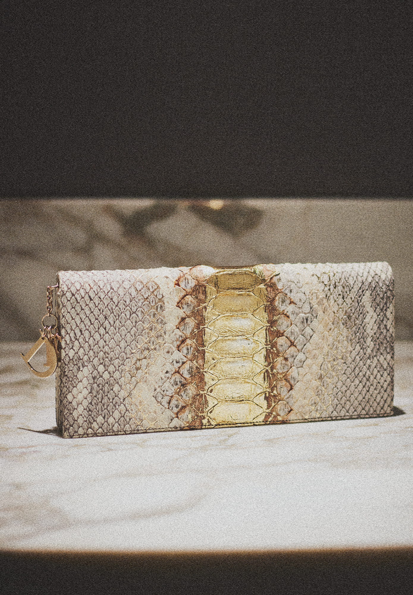 Christian Dior Python Skin Clutch