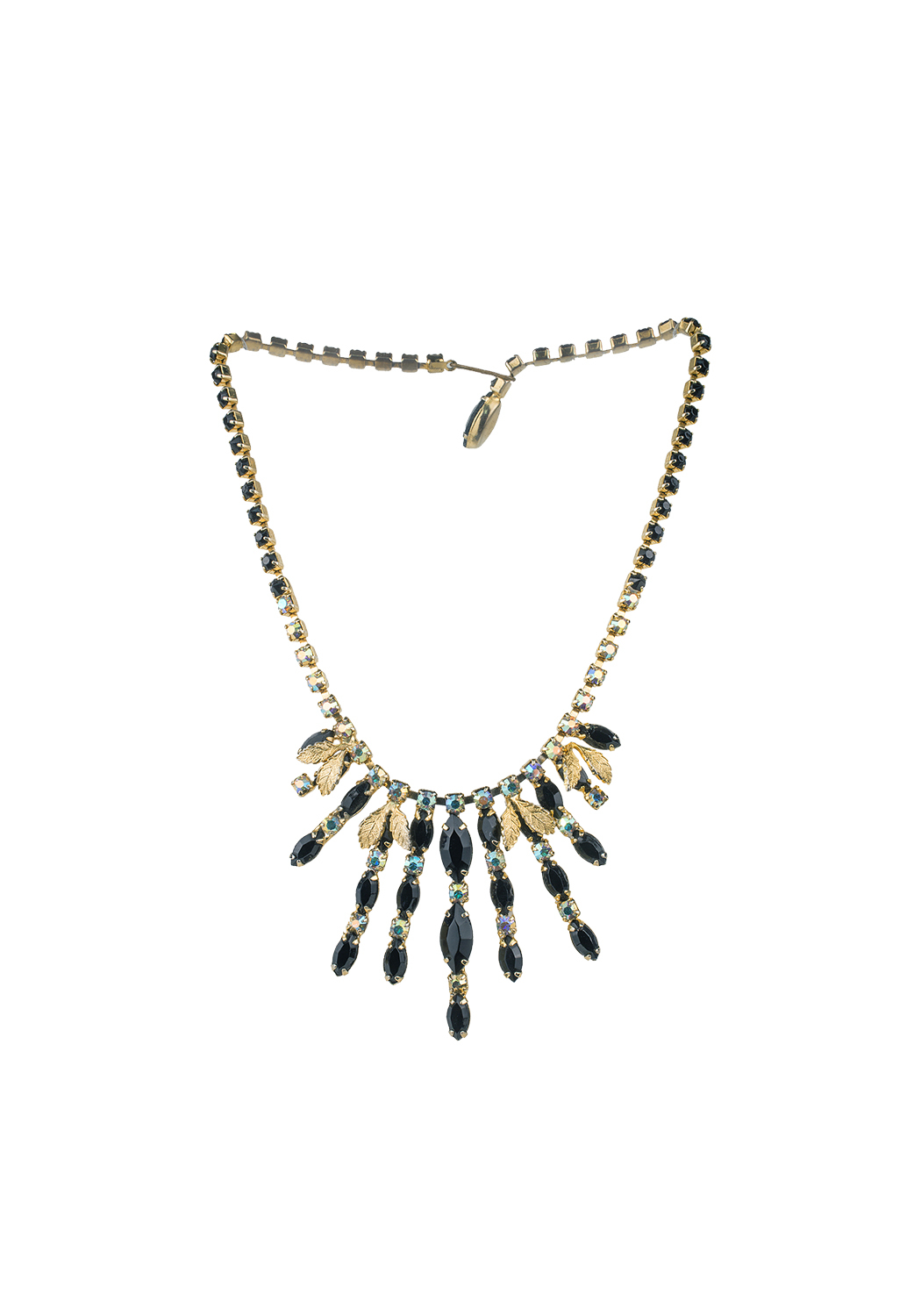 Black Crystals Necklace