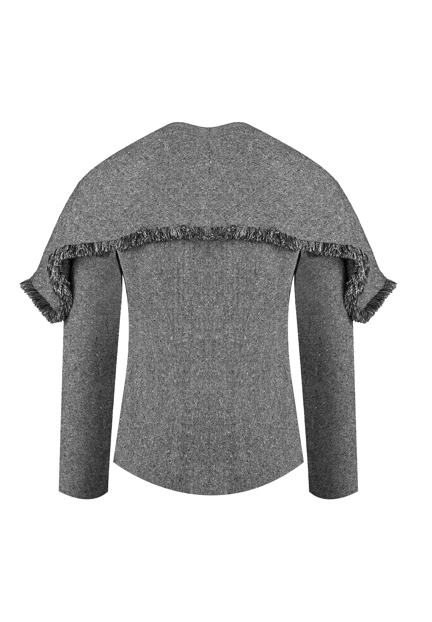 Christian Dior Gray Fringed Jacket