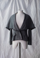 Christian Dior Gray Fringed Jacket