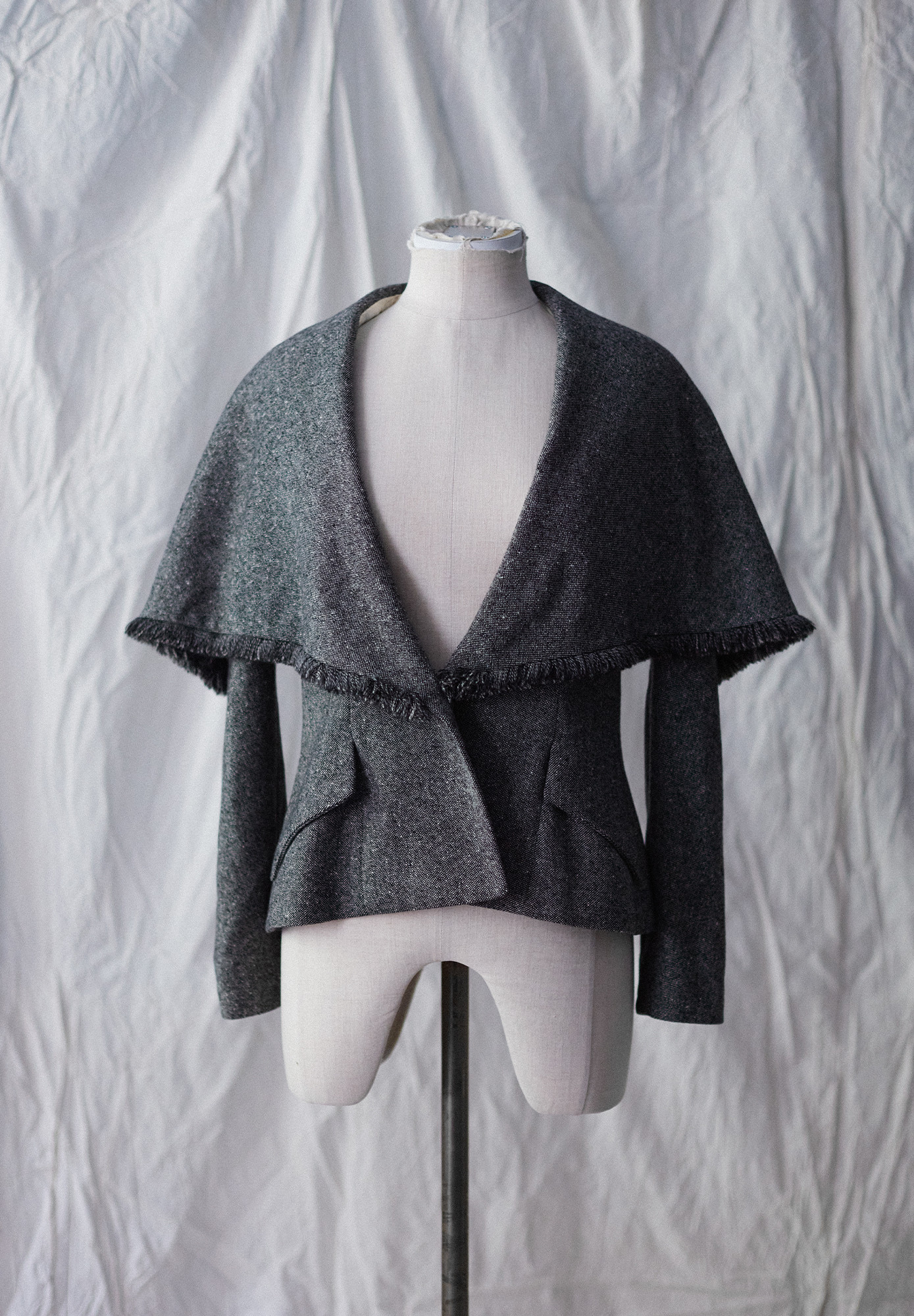 Christian Dior Gray Fringed Jacket