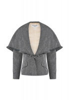 Christian Dior Gray Fringed Jacket