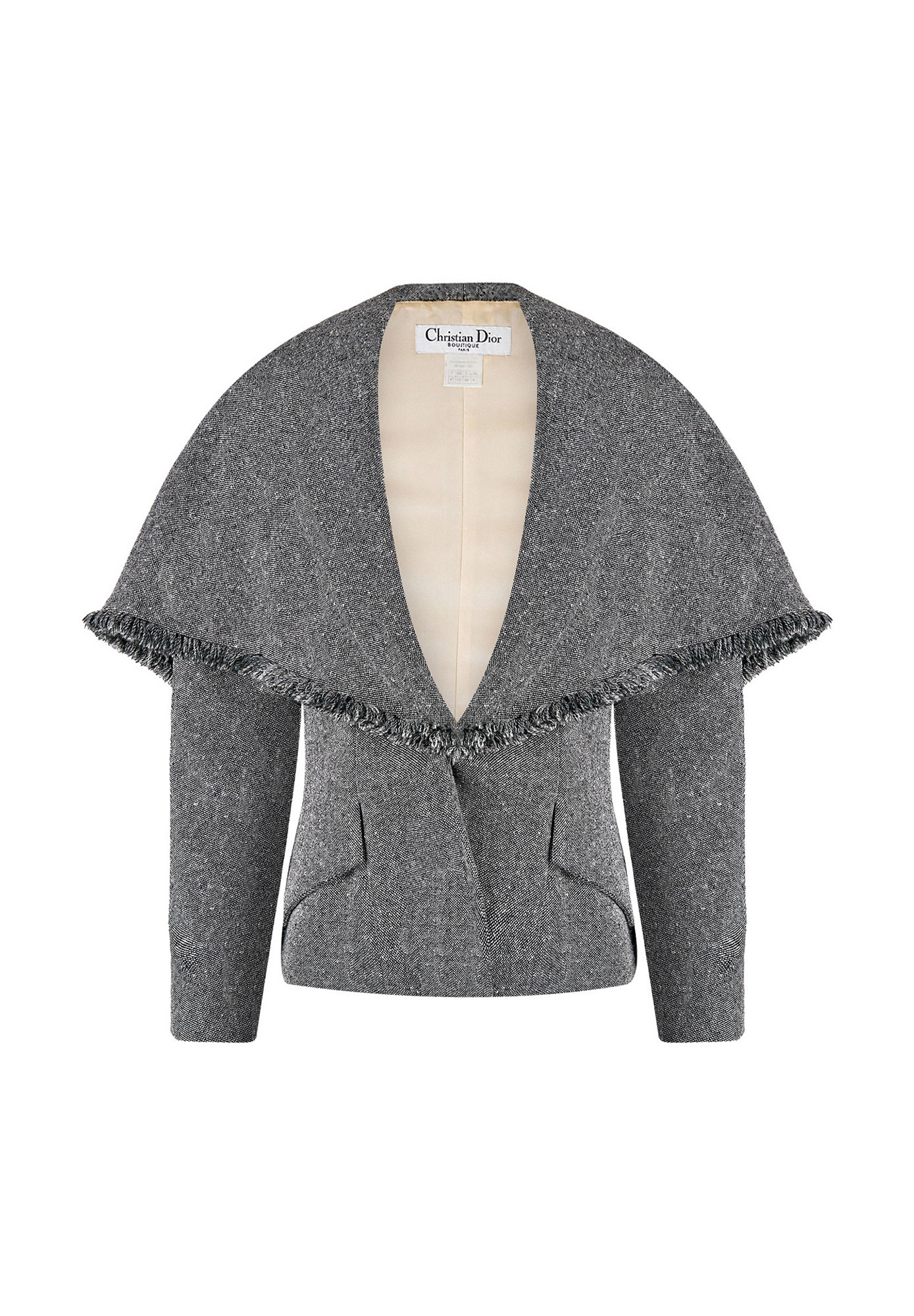 Christian Dior Gray Fringed Jacket
