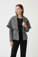 Christian Dior Gray Fringed Jacket