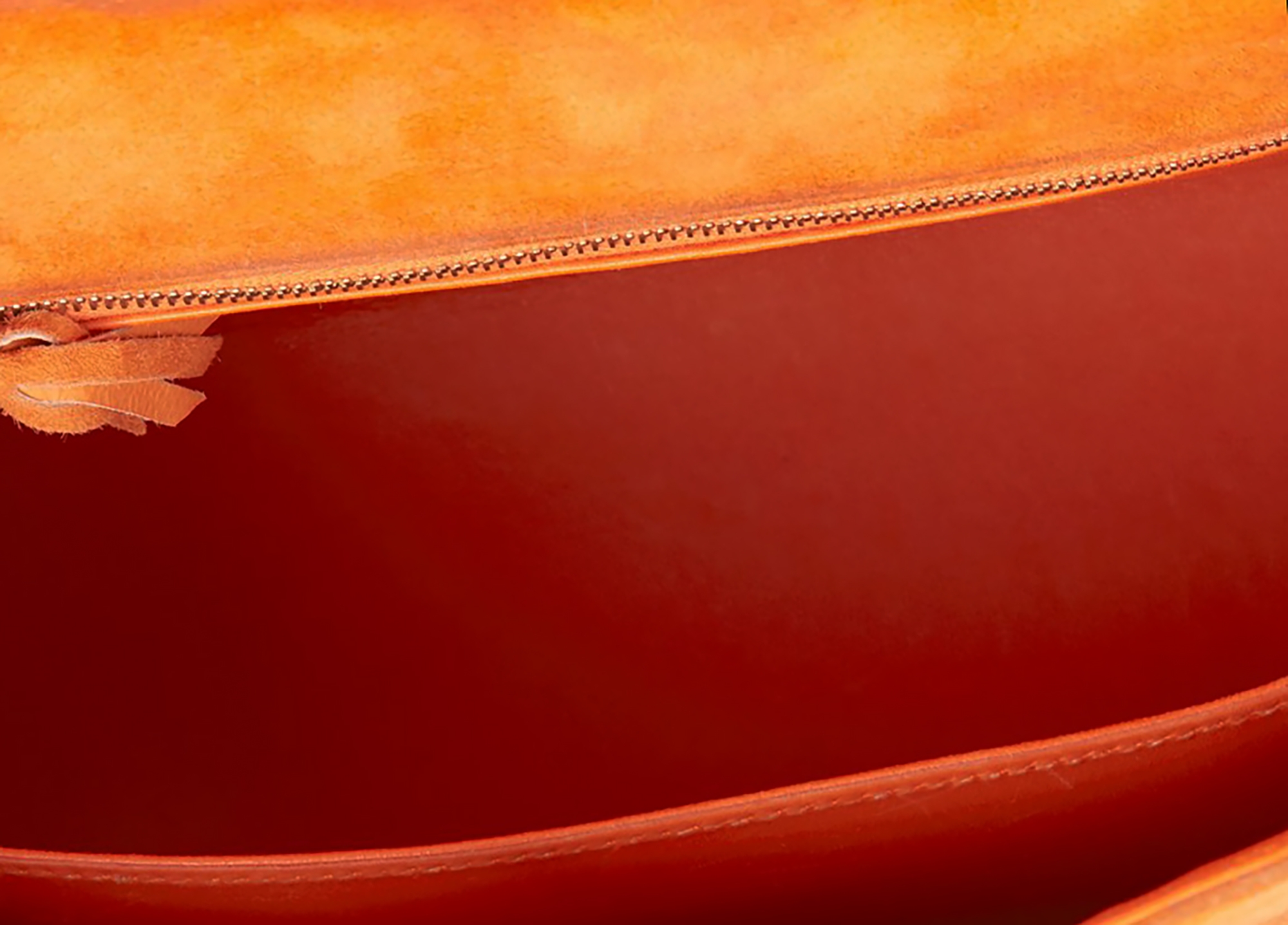 Hermès Kelly 25 Orange H Suede Bag