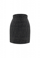 Chanel Black Tweed Skirt