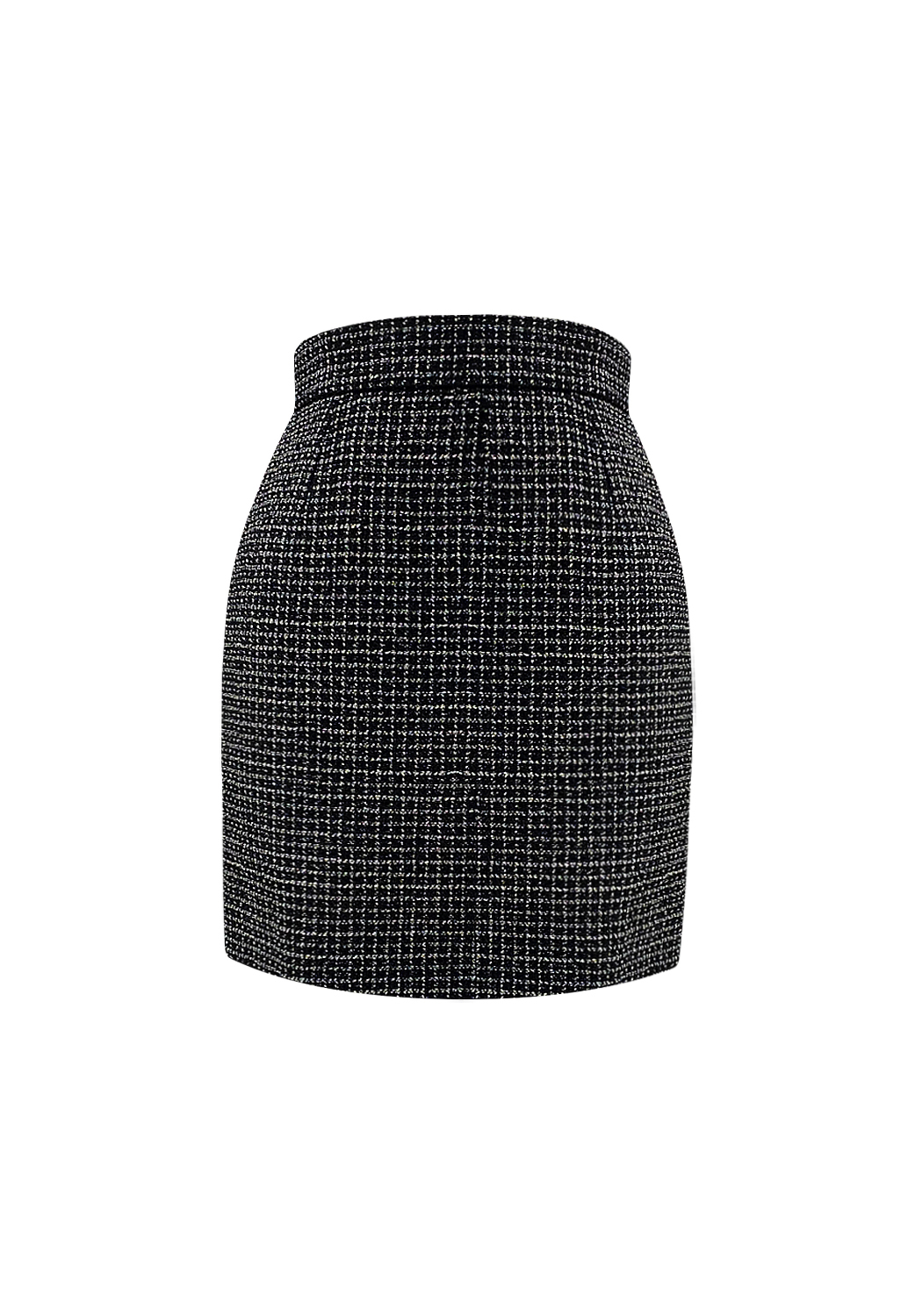 Chanel Black Tweed Skirt