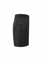 Chanel Black Tweed Skirt