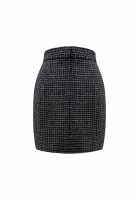 Chanel Black Tweed Skirt