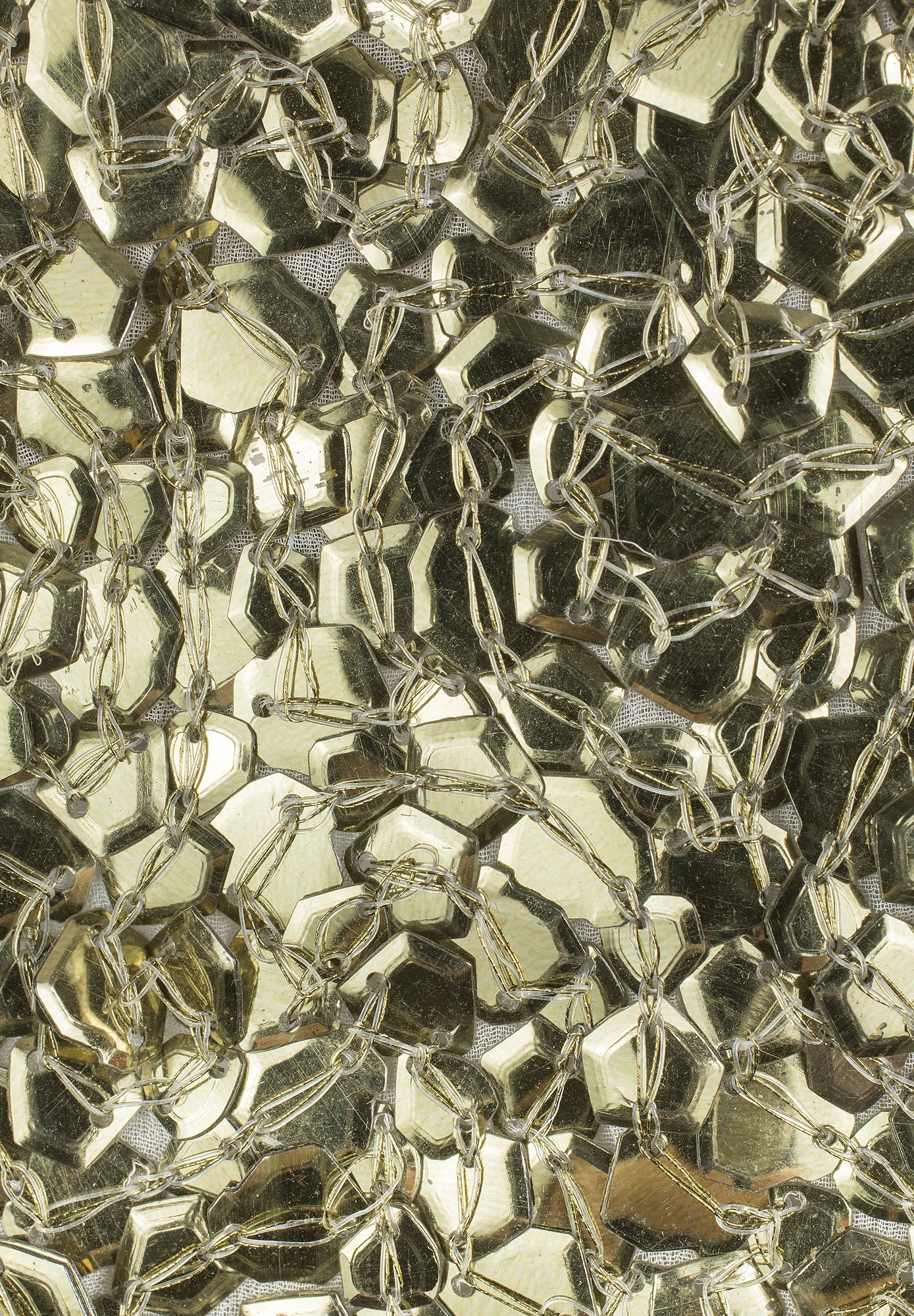 Balmain Golden Tunic With Sequins