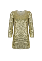 Balmain Golden Tunic With Sequins