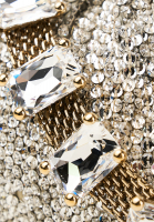 Silver Crystal-Embellished Valentino Bag