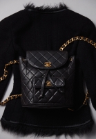 Chanel Duma Black Backpack