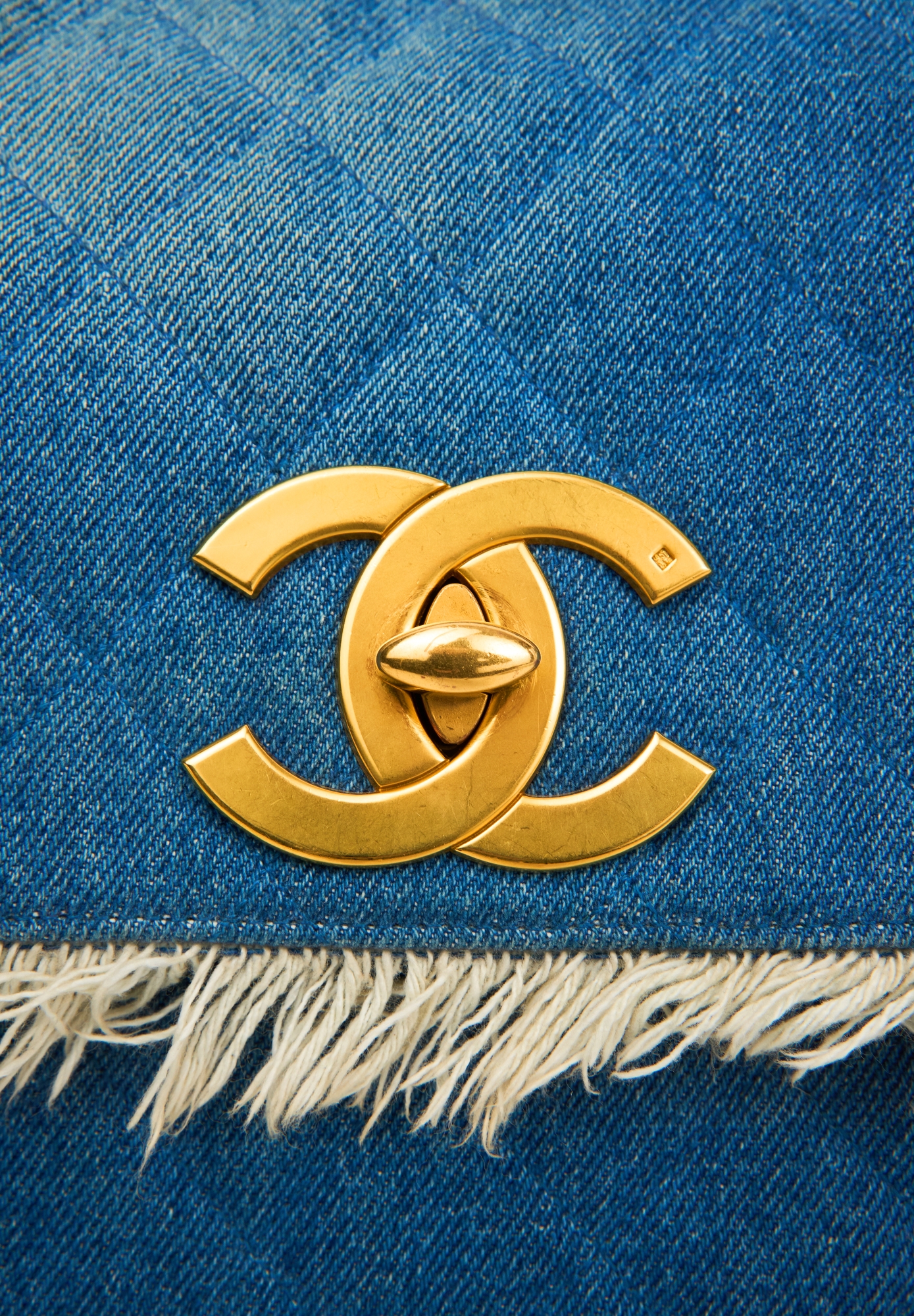 Chanel Maxi Denim Single Flap Bag