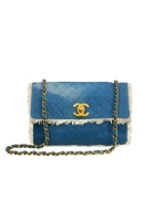 Chanel Maxi Denim Single Flap Bag