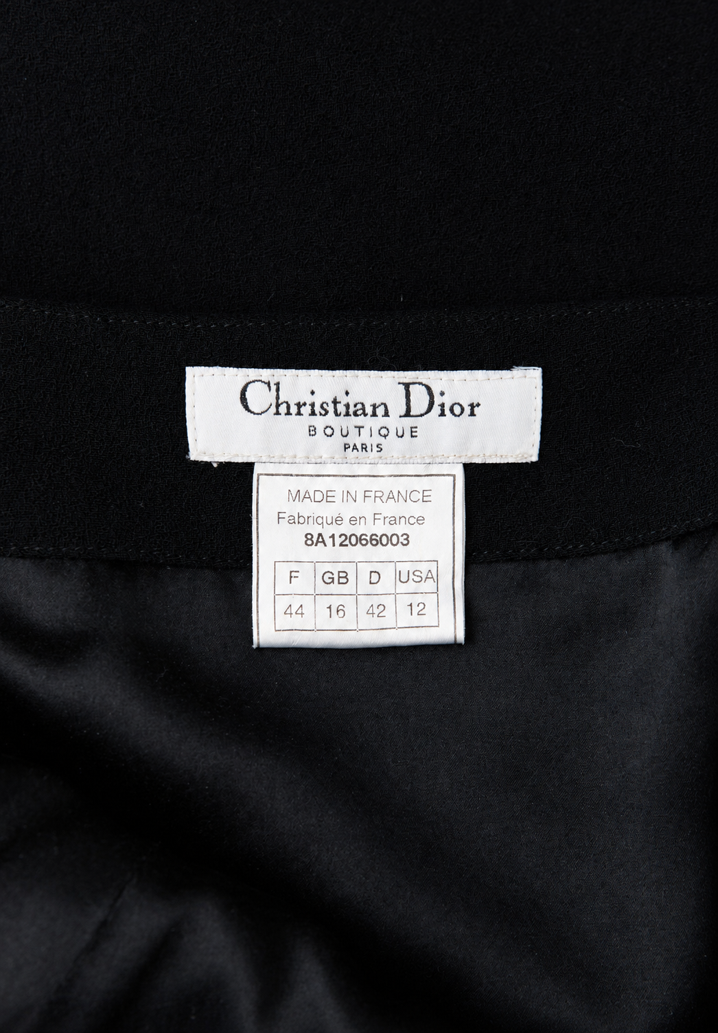 Christian Dior Black Lace Dress