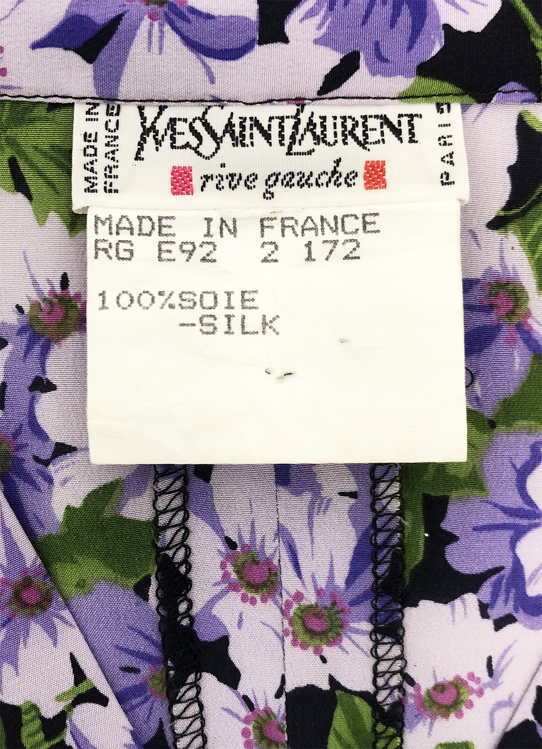 Yves Saint Laurent Flower Print Dress