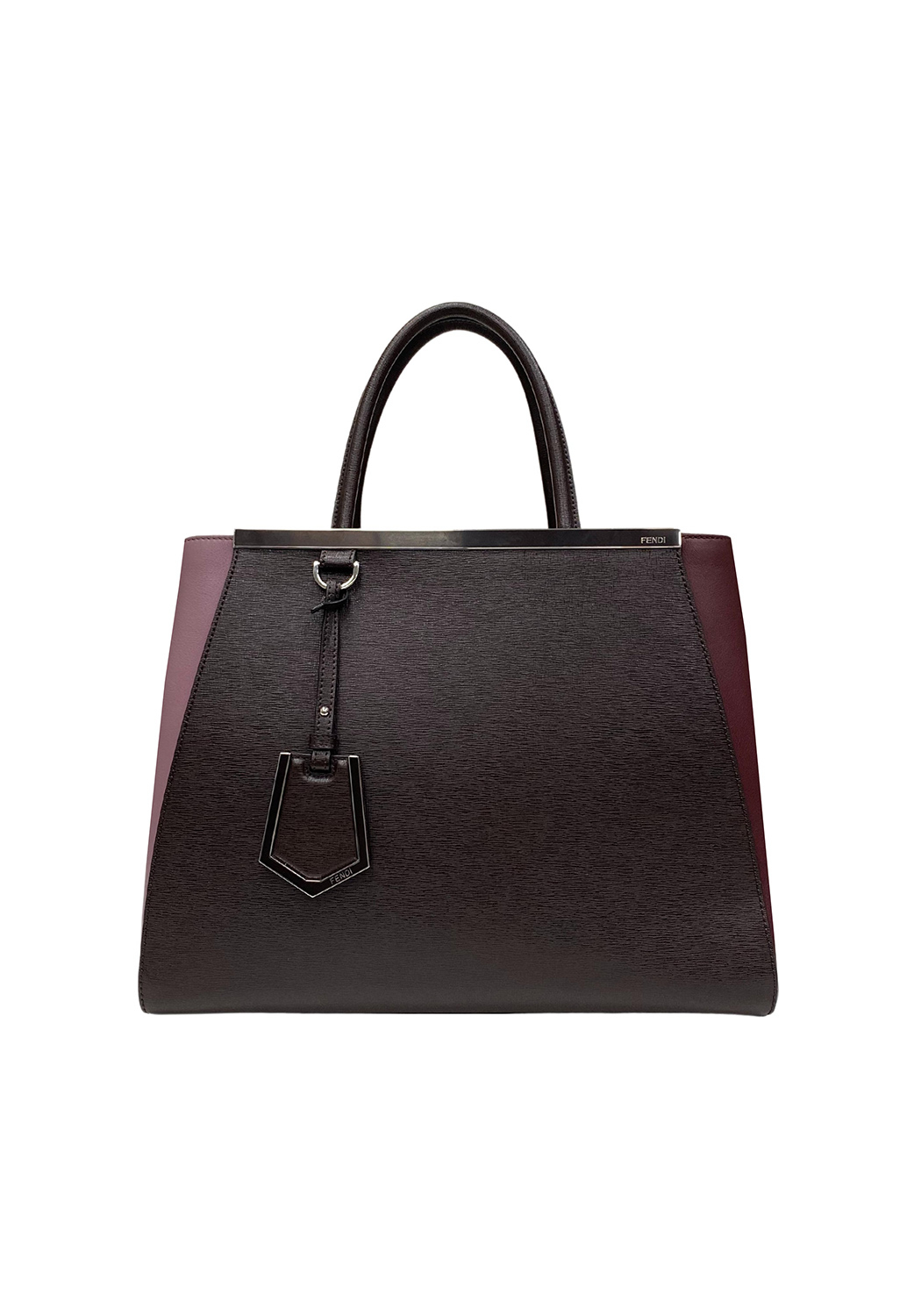 Fendi 2Jours Multicolor Leather Tote Bag