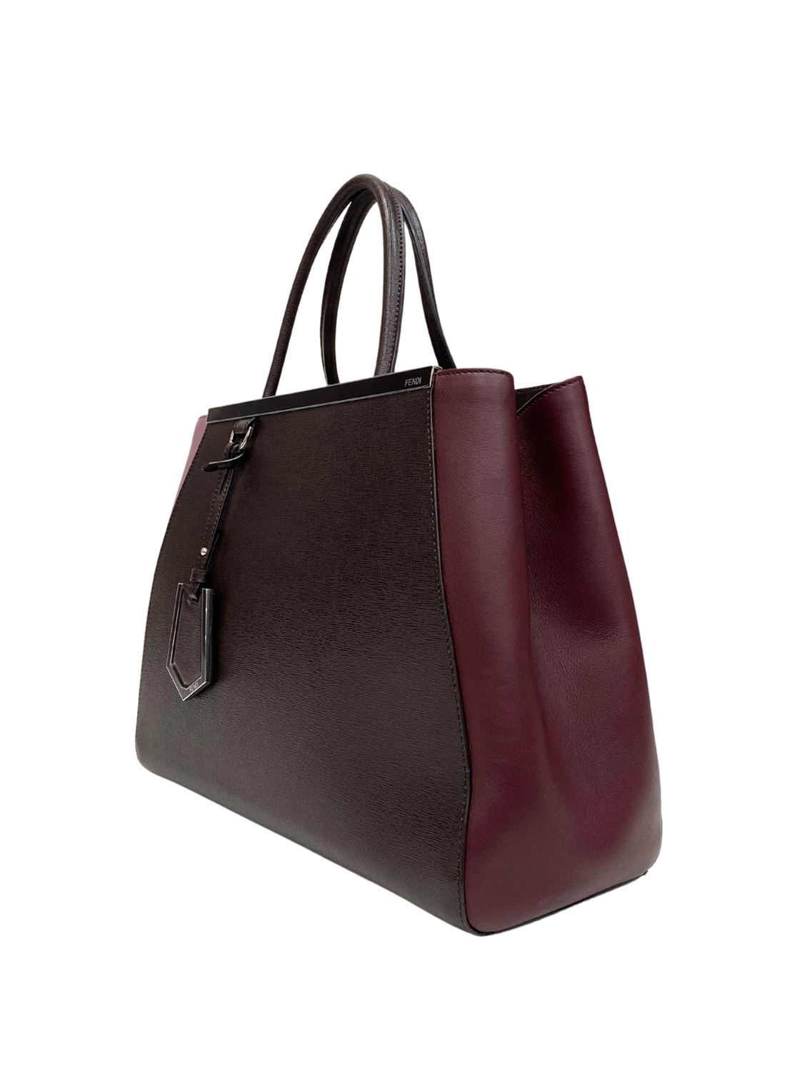 Fendi 2Jours Multicolor Leather Tote Bag