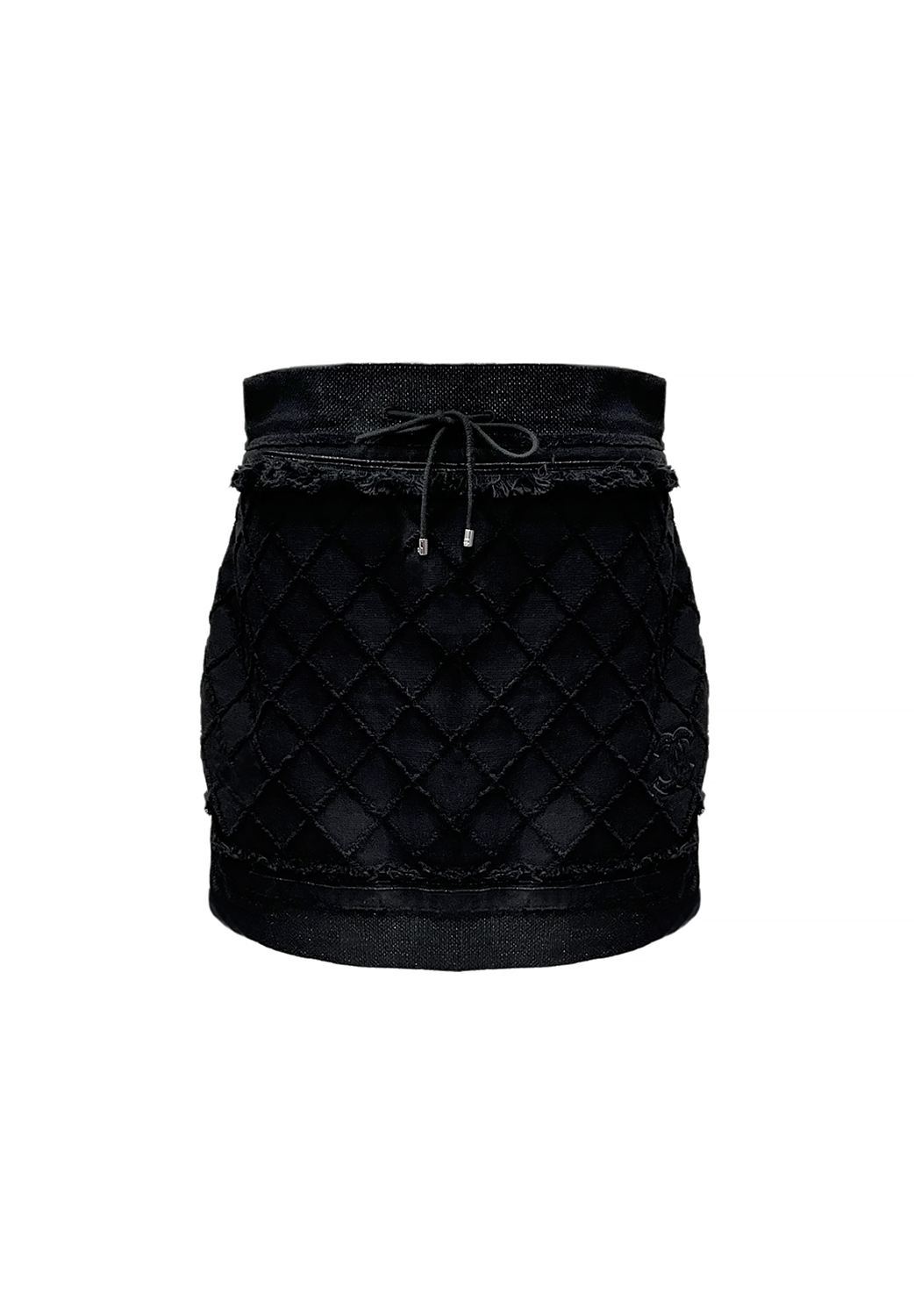 Chanel Black Quilted Skirt