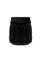 Chanel Black Quilted Skirt