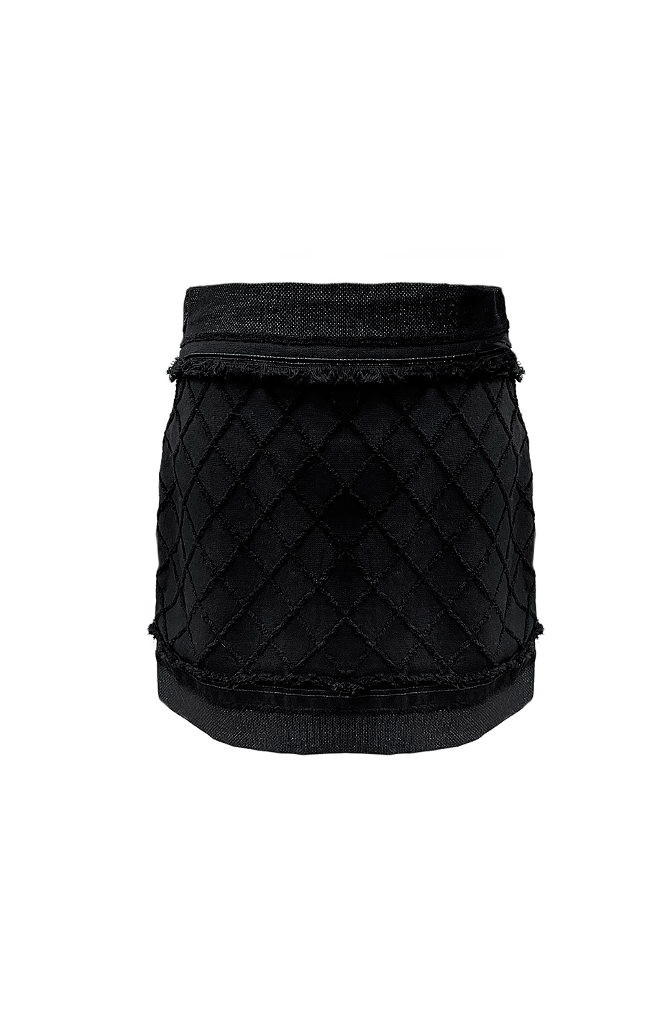 Chanel Black Quilted Skirt