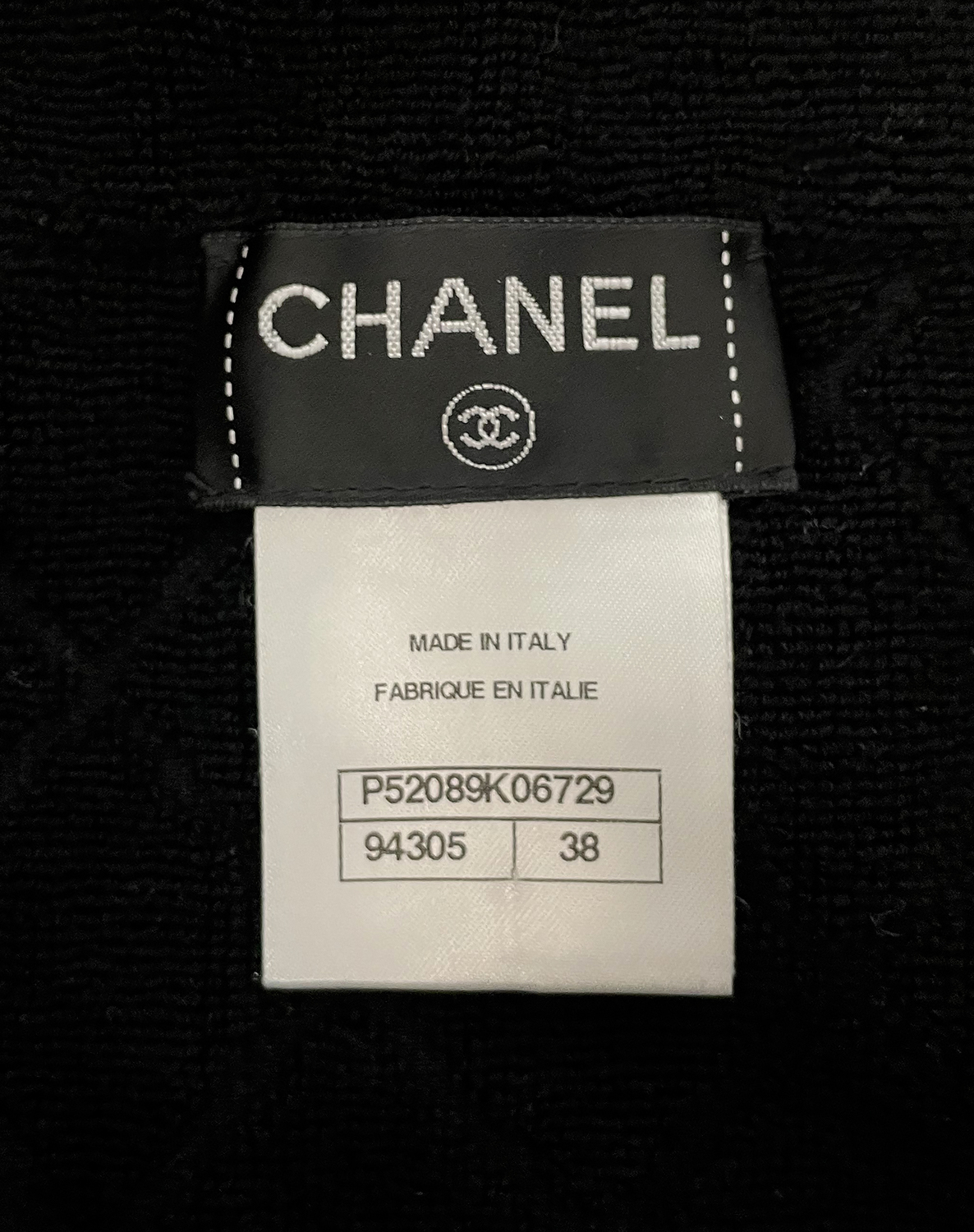 Chanel Black Quilted Skirt