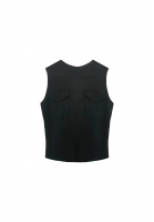 Chanel Black Top with Pockets