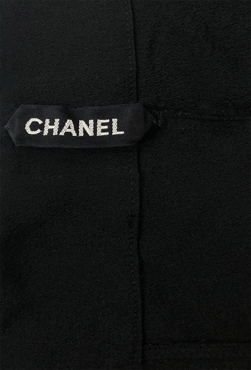 Chanel Black Top with Pockets