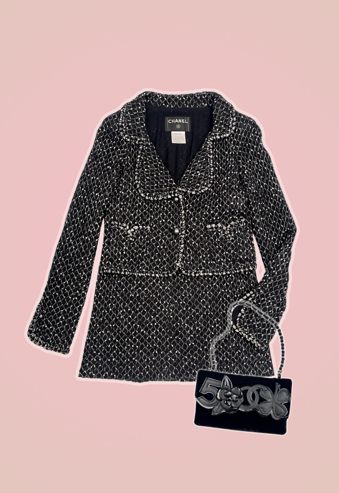 Chanel Grey Mohair Suit