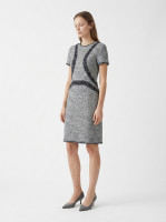 Chanel Grey Tweed Dress