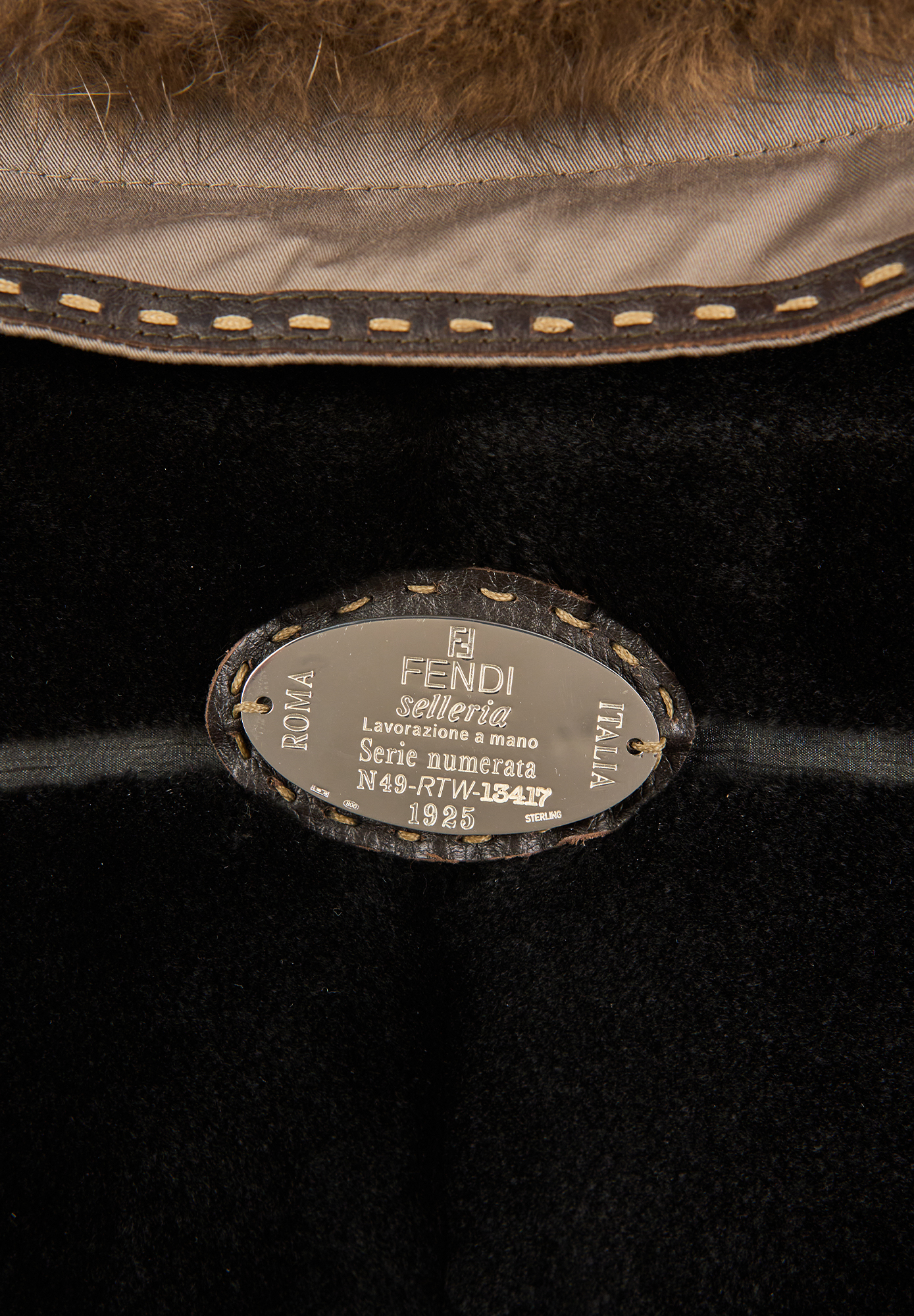 Fendi Coat With Mink Collar