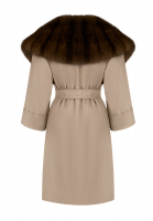 Fendi Coat With Mink Collar