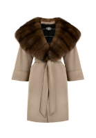 Fendi Coat With Mink Collar