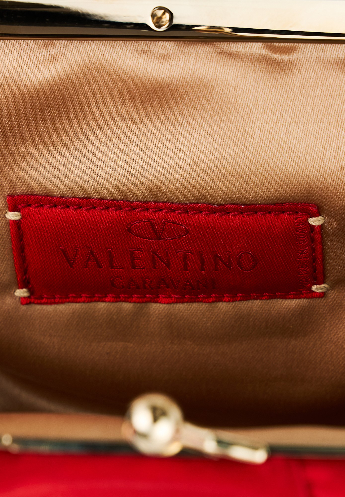 Valentino Red Bag With Crystals