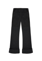 Chanel Dark Gray Jeans With Knit Insert
