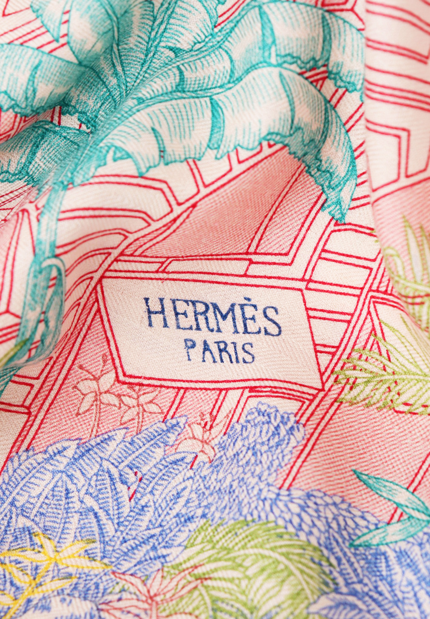 Hermès Faubourg Tropical Cashmere Shawl