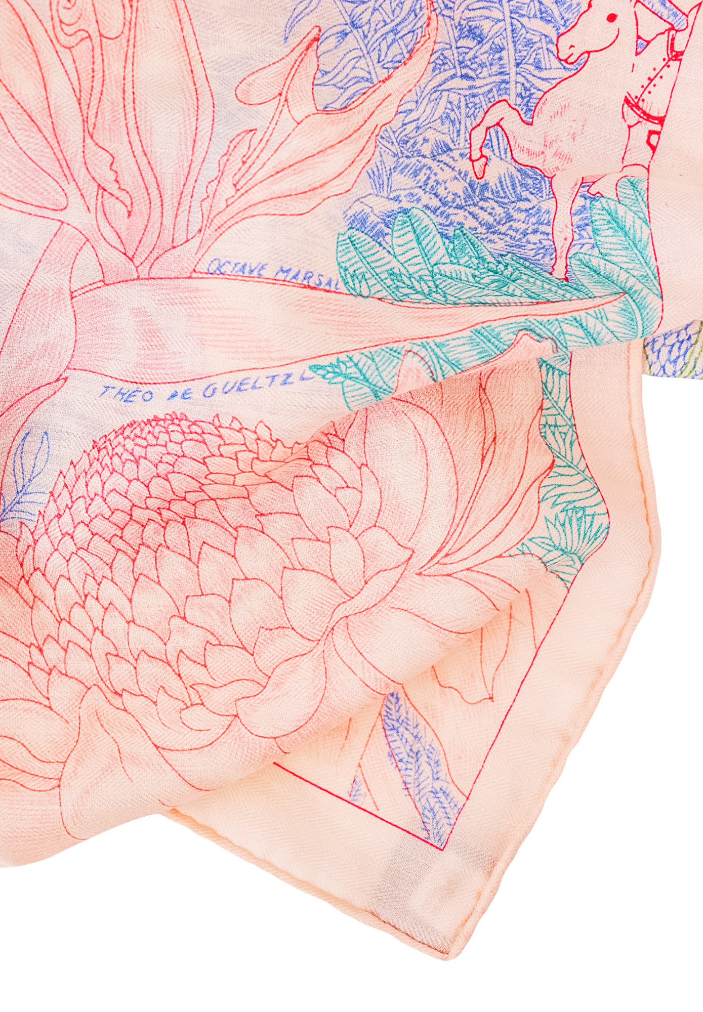Hermès Faubourg Tropical Cashmere Shawl