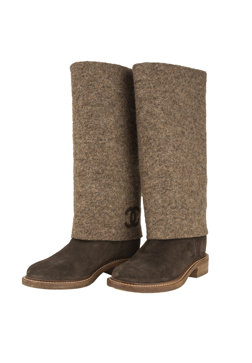 Chanel Brown Boots