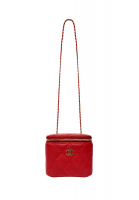 Chanel Vanity Case Red Caviar Leather Bag